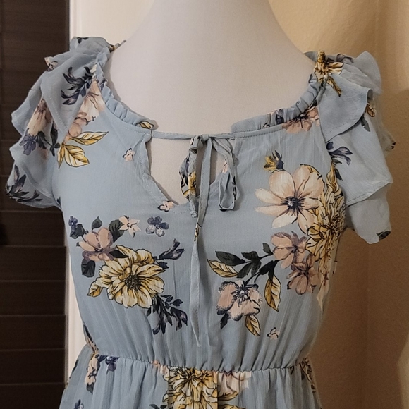 💙 Floral Print Dress - Picture 2 of 7